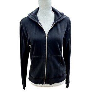 BRANDY MELVILLE 💙 Black Zip up Sweatshirt Hoodie